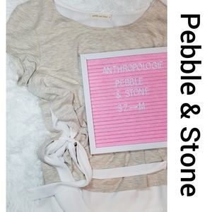 Anthropologie Pebble & Stone Side tie tunic